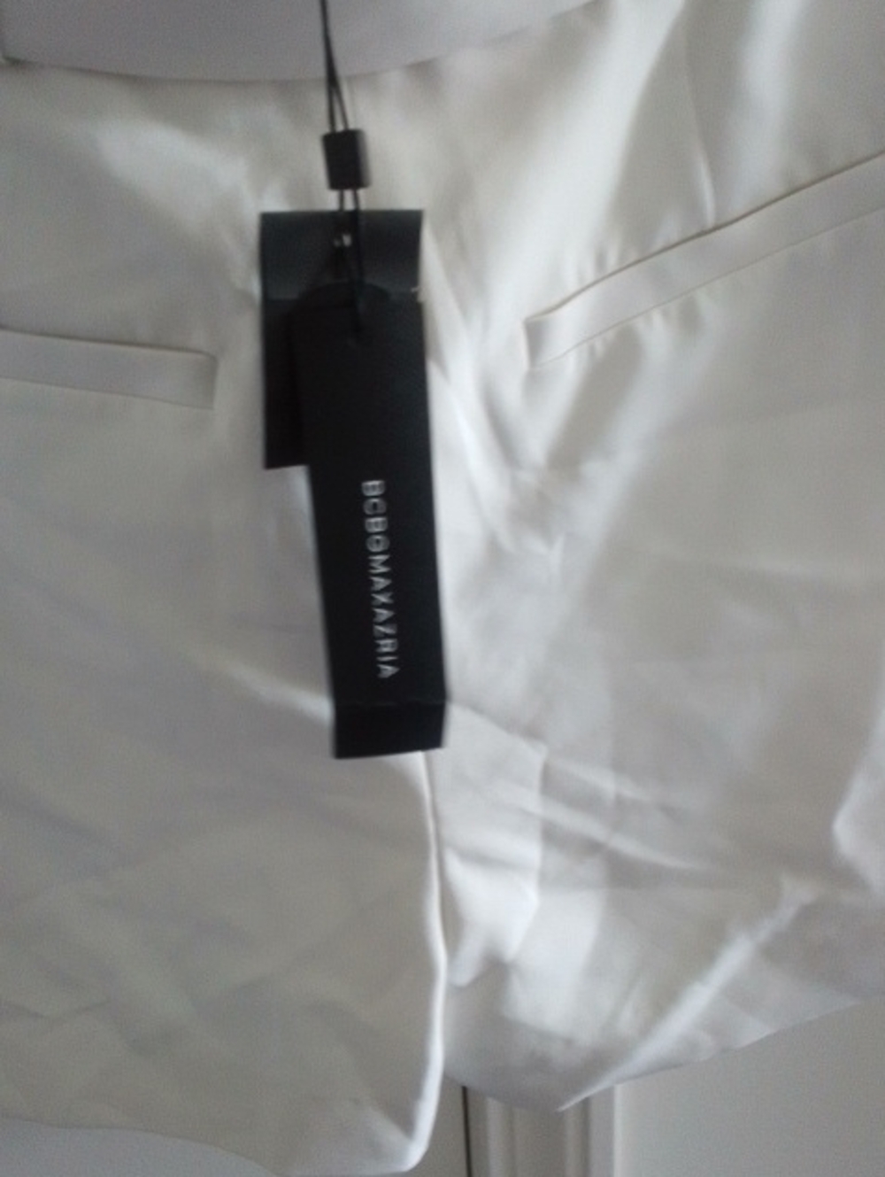 BCBGMaxAzria White Tailored Romper with Tag - Picture 2 of 6